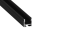 Lumines profile type FLEXA lacquered black, 4,15 m